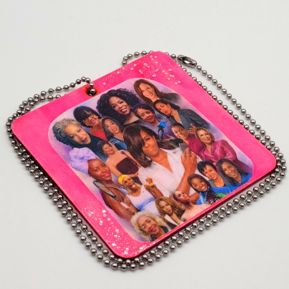 Hand Crafted Other - Strong Women GLOW IN DARK Dog Tag